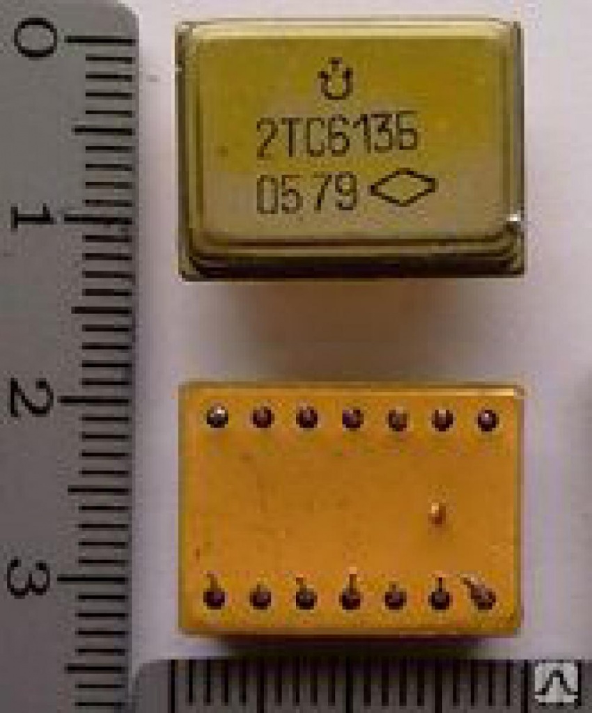 КТС 613 желтое дно Микросхемы 